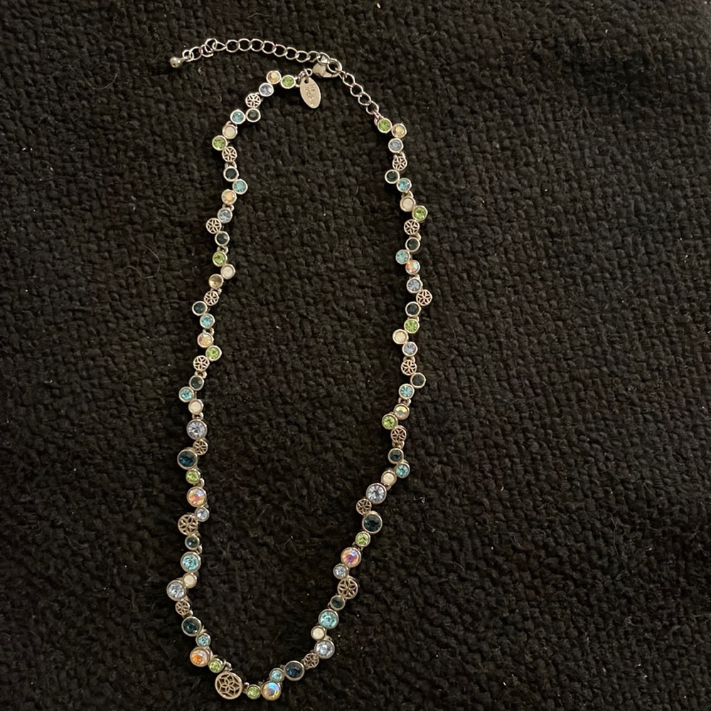 Lia Sophia Blue Crystal Necklace